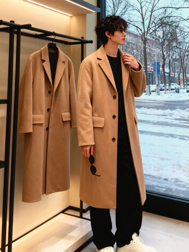 Trench pour homme, à revers, modele 8