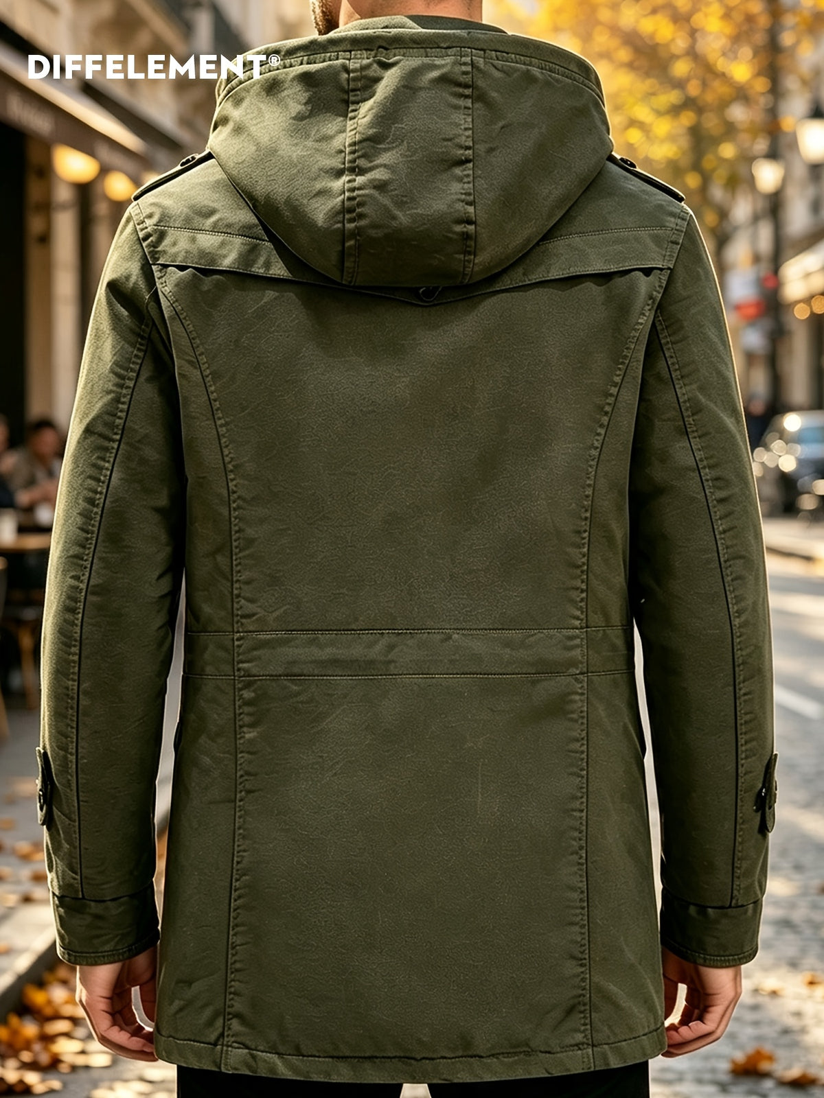 Parka pour homme, coupe-vent, à capuche, modele 3