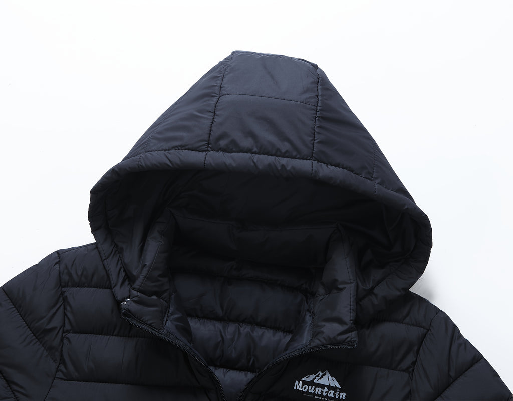 Veste matelassée pour homme, imperméable, à capuche
