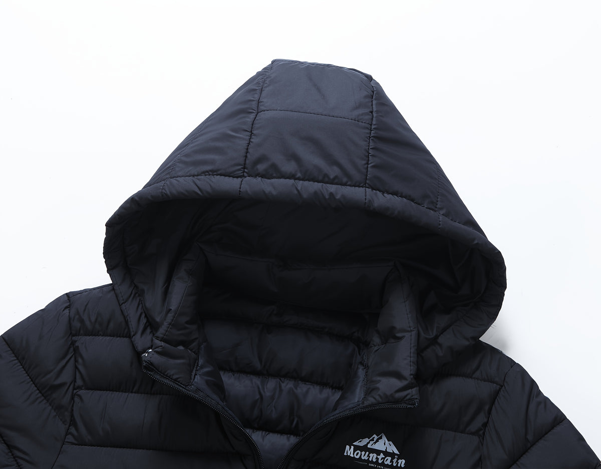 Veste matelassée pour homme, imperméable, à capuche