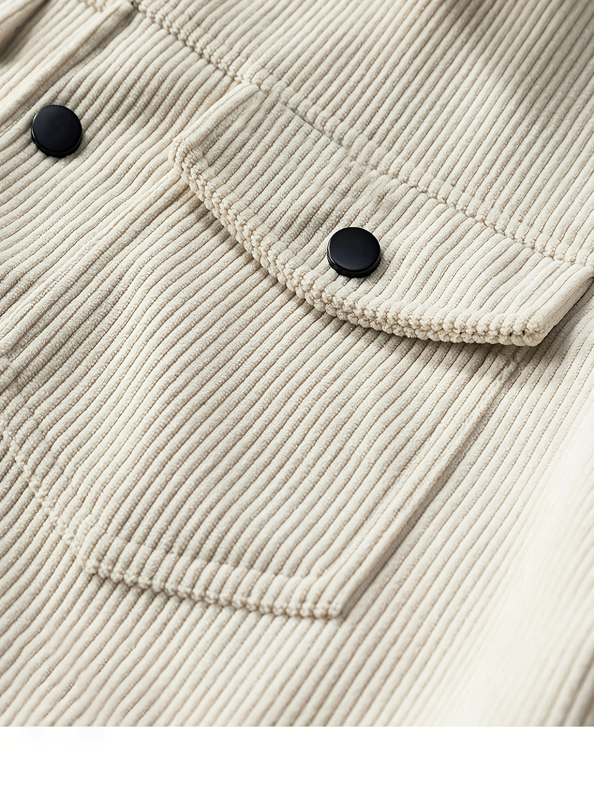 Veste pour homme, velours côtelé, à revers