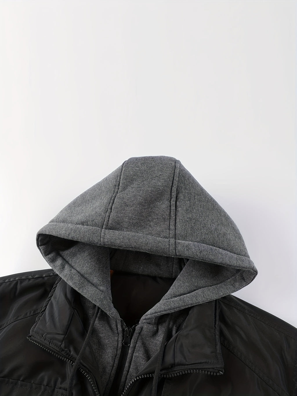 Veste matelassée pour homme, à capuche, col montant