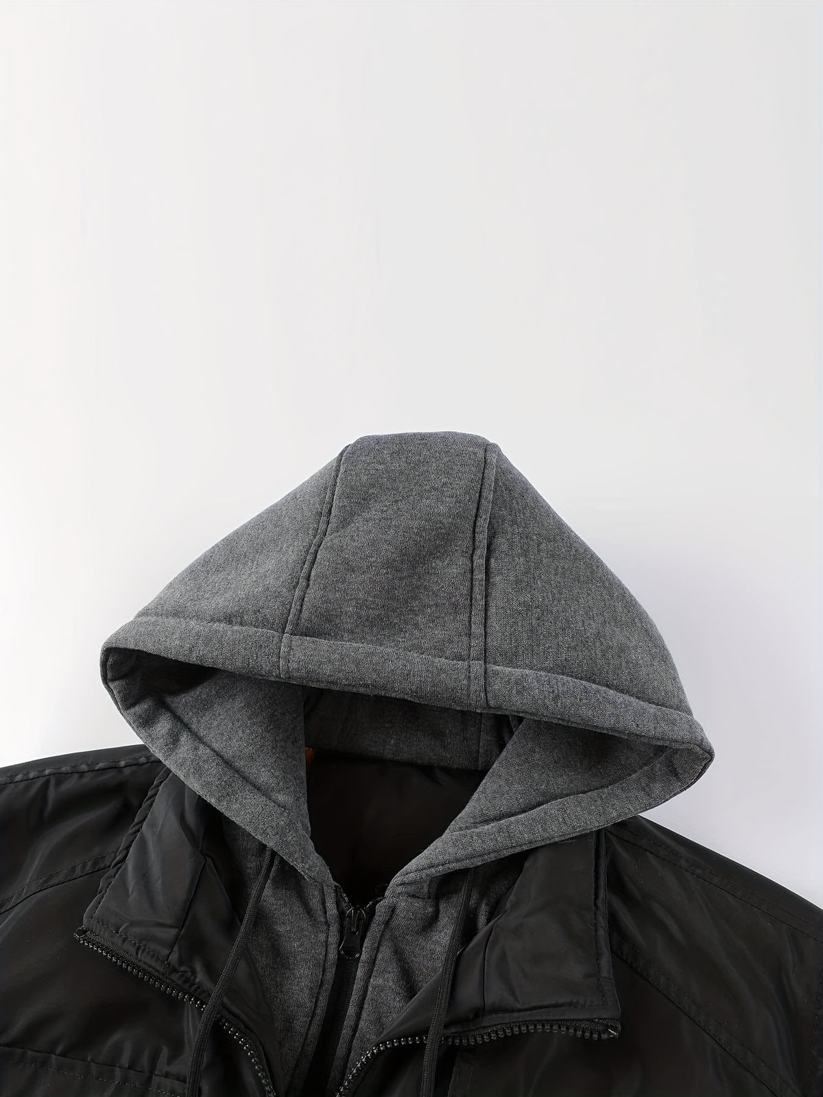 Veste matelassée pour homme, à capuche, col montant