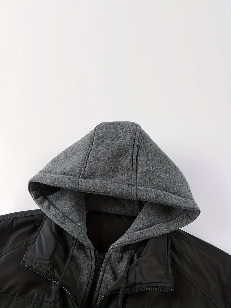 Veste matelassée, à capuche, col montant, photo 6