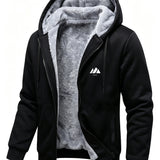 Veste en fausse fourrure long, polaire, à capuche, coloris noir