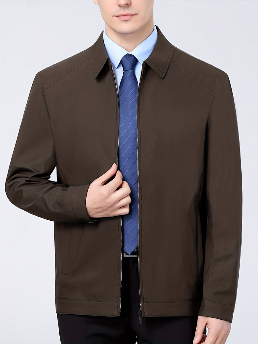 Veste, à revers, gris