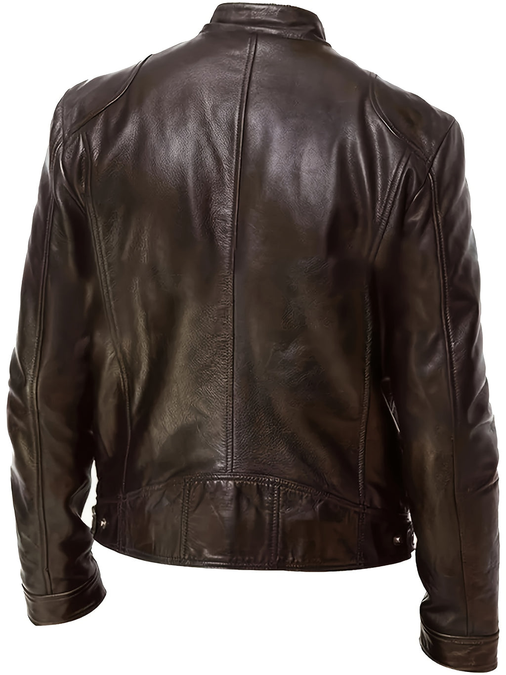 Veste long pour homme, à col montant