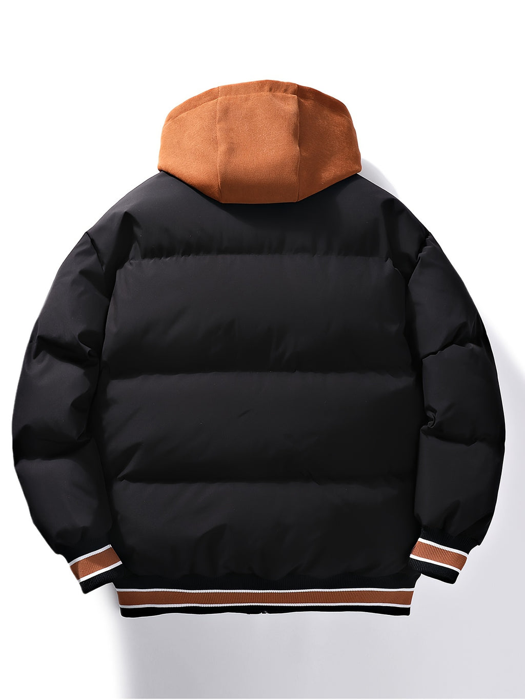 Veste long pour homme, à capuche, vêtements blancs/épais