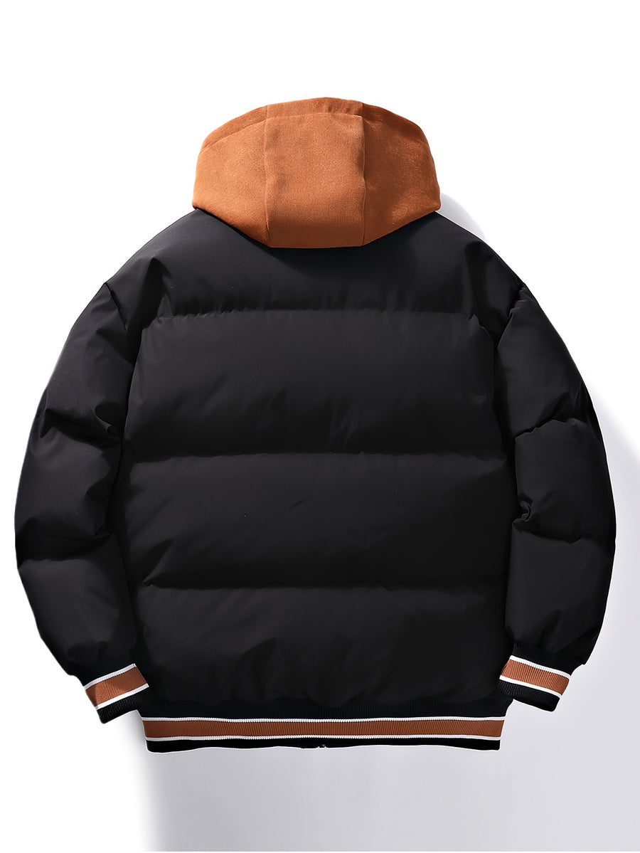 Veste long, à capuche, vêtements blancs/épais, photo 4