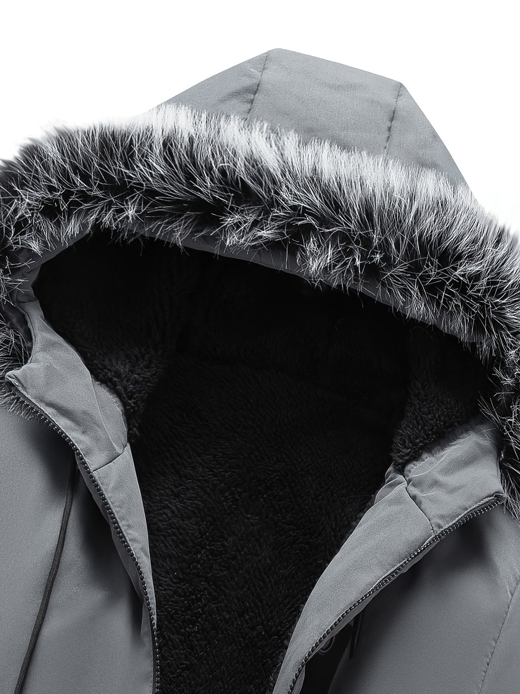 Parka pour homme, coupe-vent, à capuche, col montant