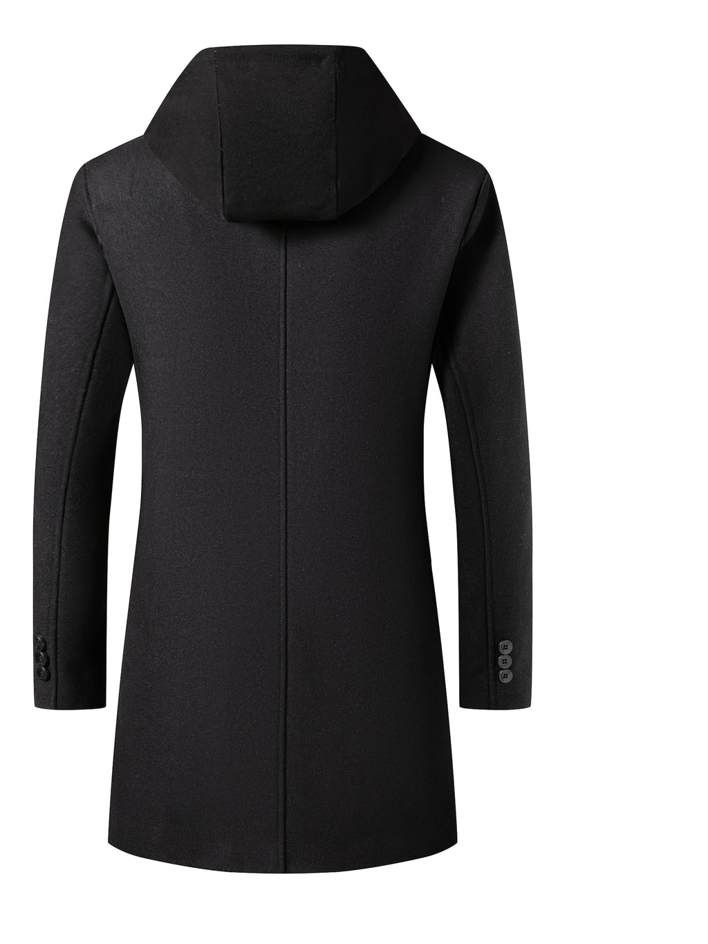 Pardessus en laine mi-long pour homme, 50 % laine, tweed