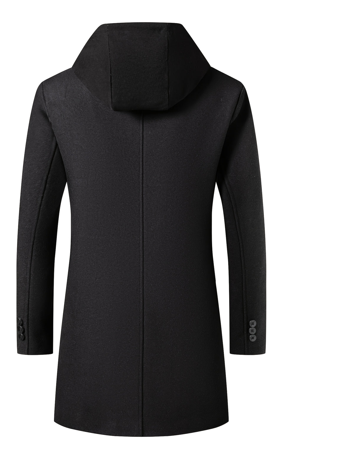 Pardessus en laine mi-long pour homme, 50 % laine, tweed