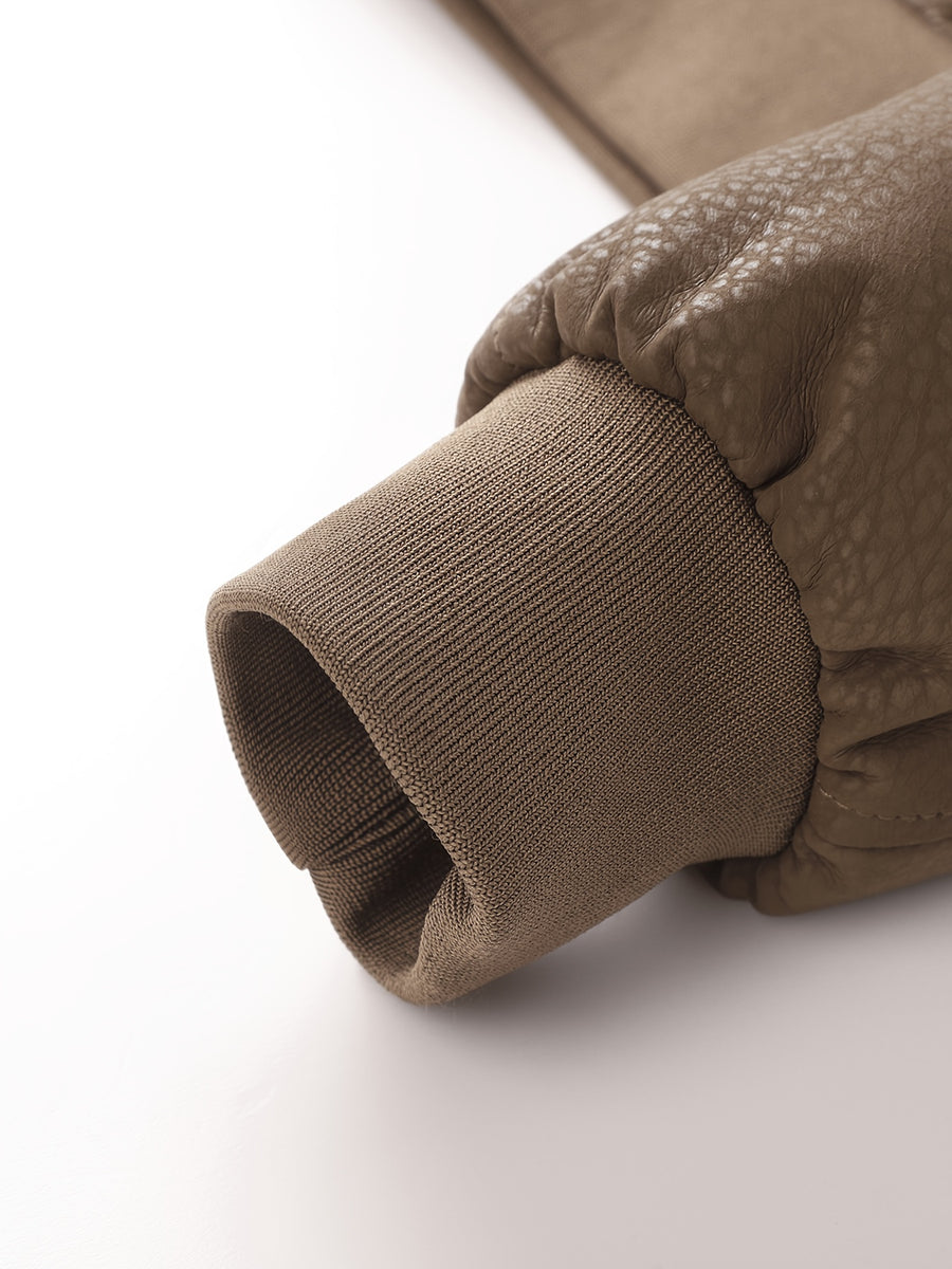 Veste en cuir PU, coupe-vent, à revers, photo 25