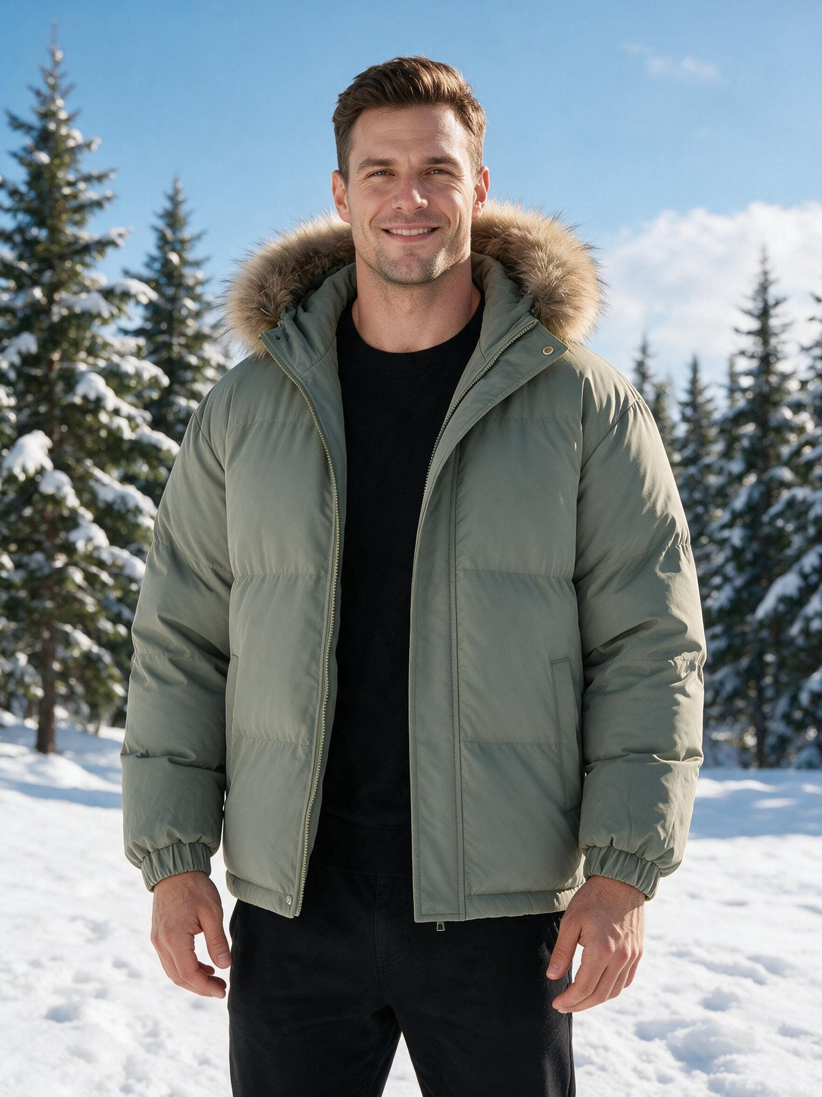 Veste pour homme, à capuche, violet