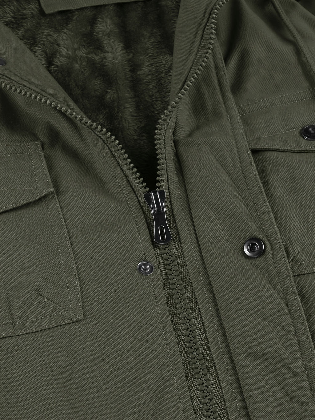 Veste mi-long pour homme, capuche amovible