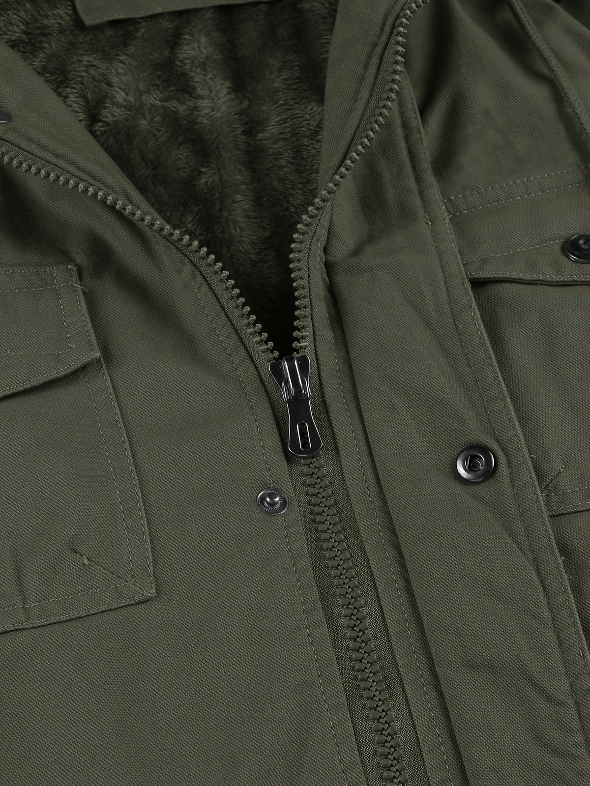 Veste mi-long pour homme, capuche amovible