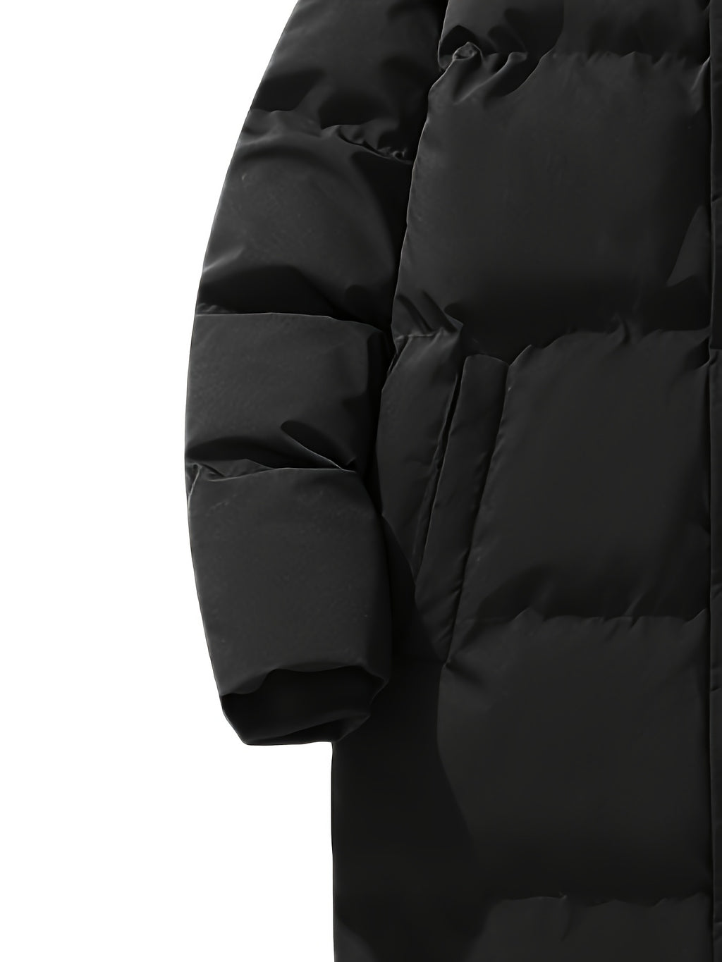 Manteau matelassé pour homme, à capuche, blanc ivoire