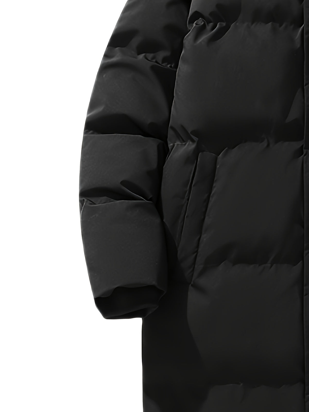 Manteau matelassé pour homme, à capuche, blanc ivoire
