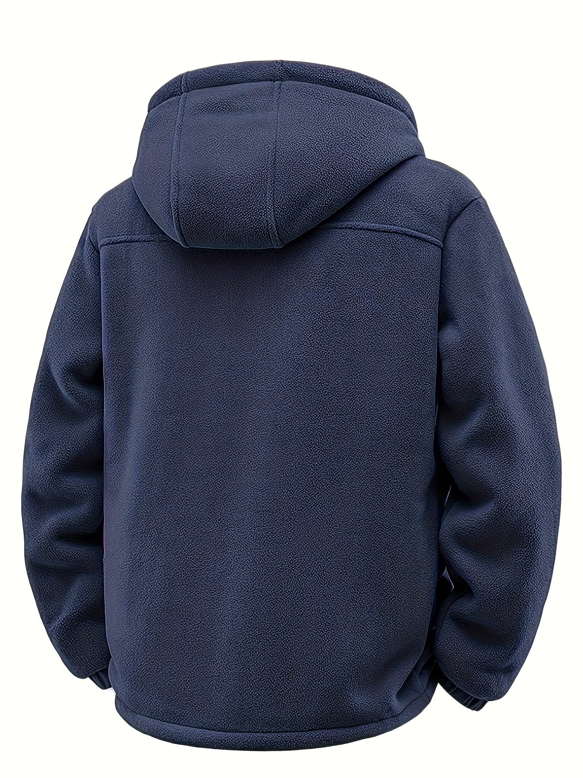 Veste pour homme, à capuche, noir foncé