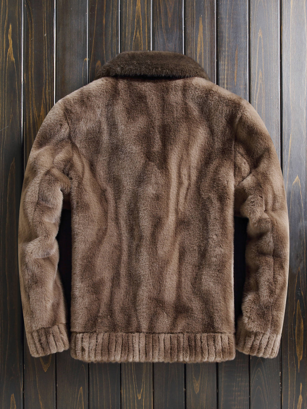 Veste en fausse fourrure longue, réversible, photo 14
