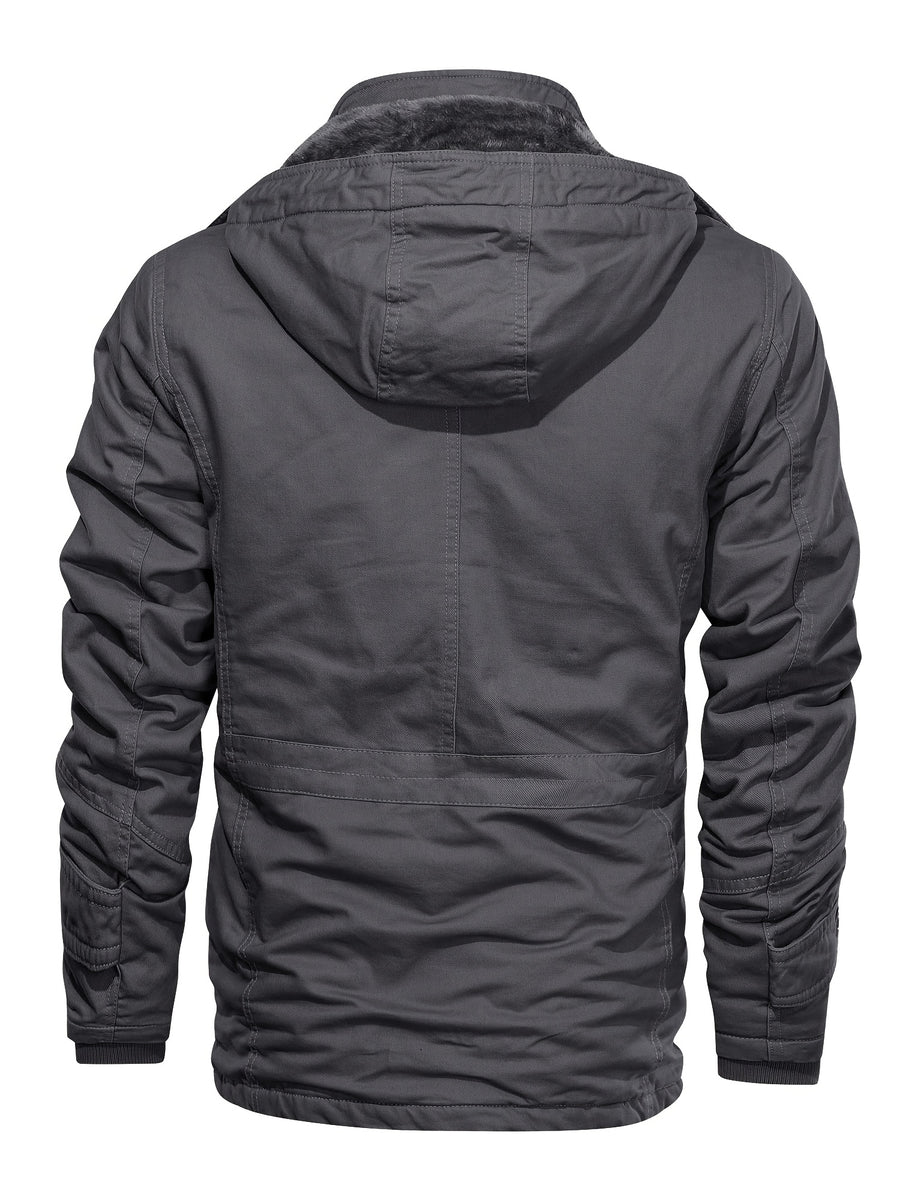 Veste mi-long, à capuche, noir, photo 20
