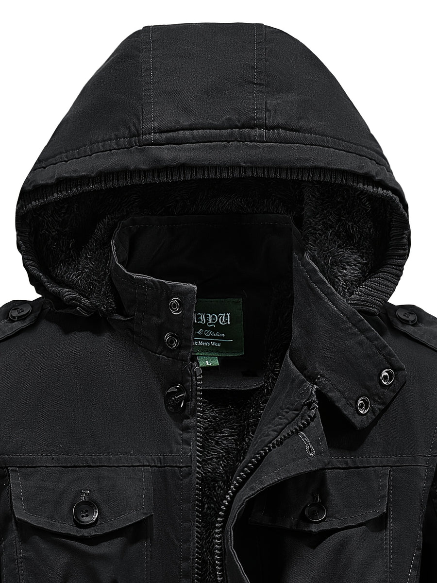 Parka, coupe-vent, à capuche, modele 3, détail du vêtement