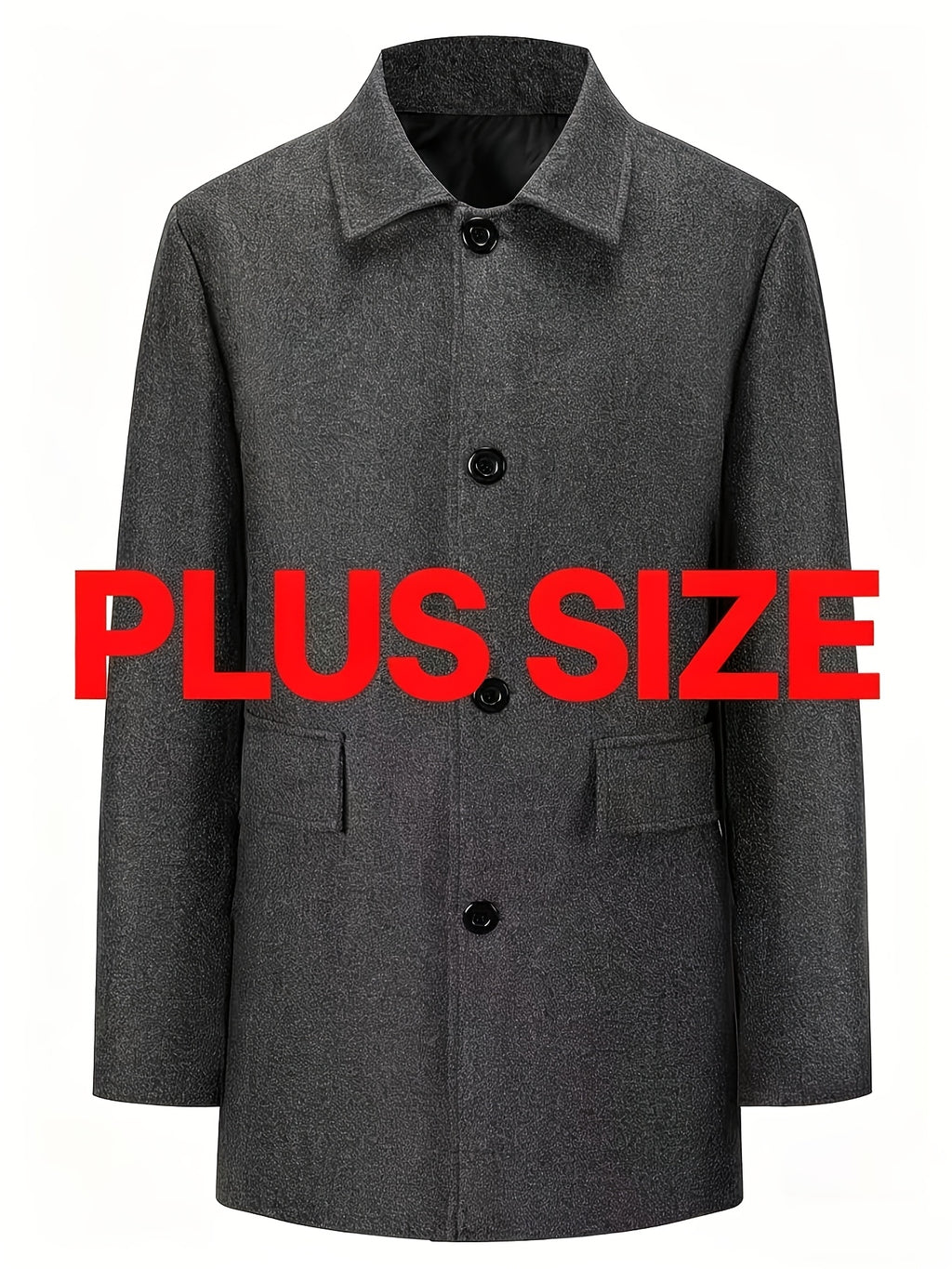 Veste pour homme, grandes tailles, à revers
