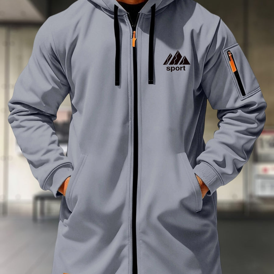 Veste pour homme, à capuche, bleu marine court, vue 4