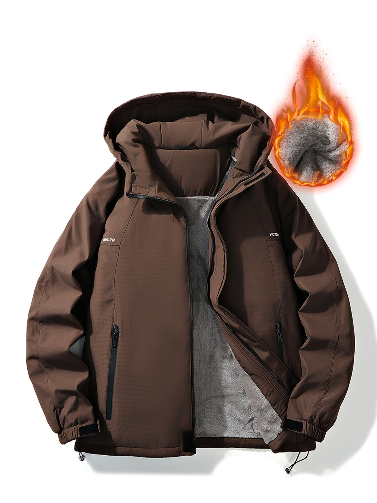 Veste pour homme, imperméable, à capuche