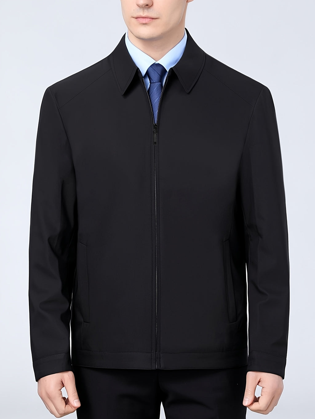 Veste, à revers, gris, photo 23
