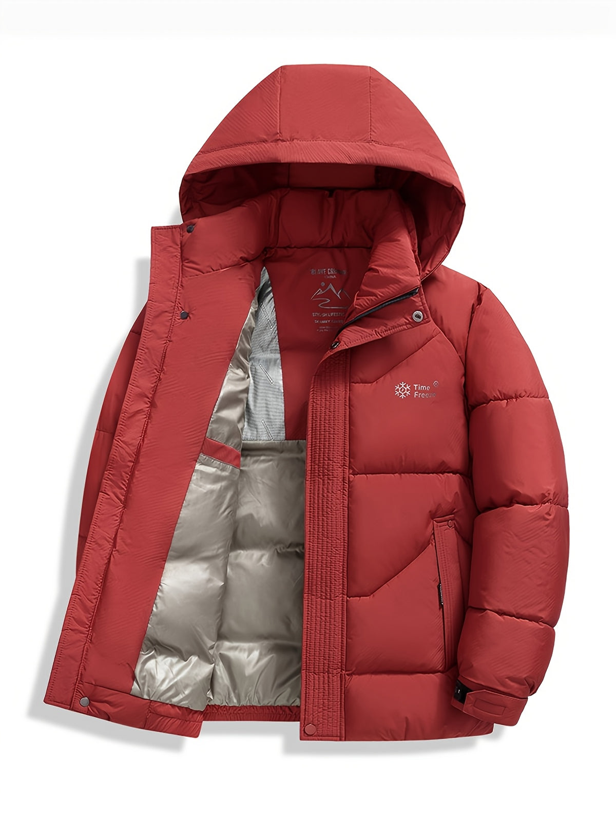 Veste matelassée pour homme, coupe-vent, à capuche