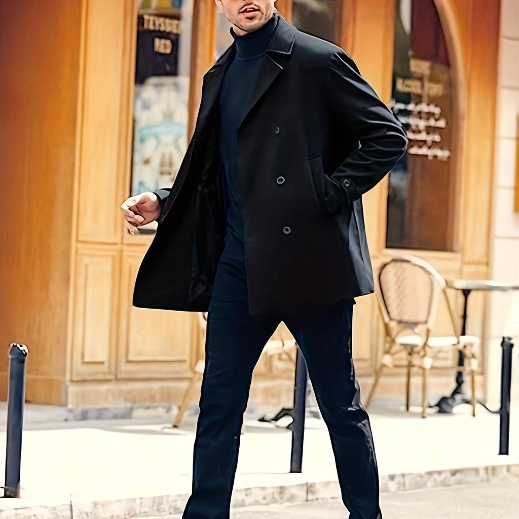 Manteau, grandes tailles, coloris noir, détail