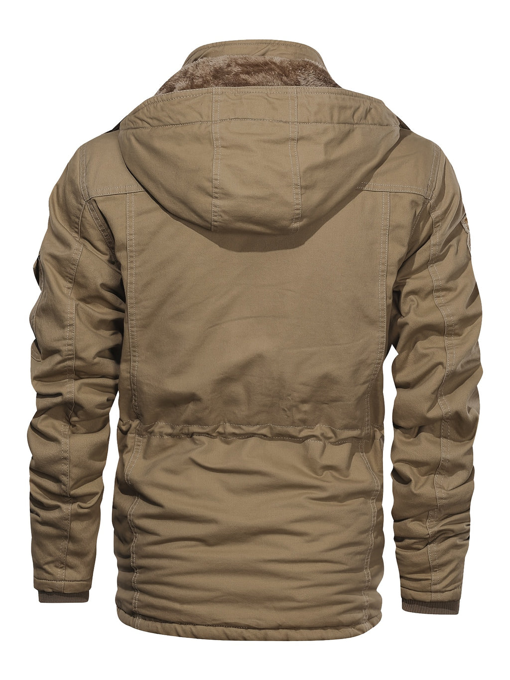 Veste mi-long pour homme, capuche amovible