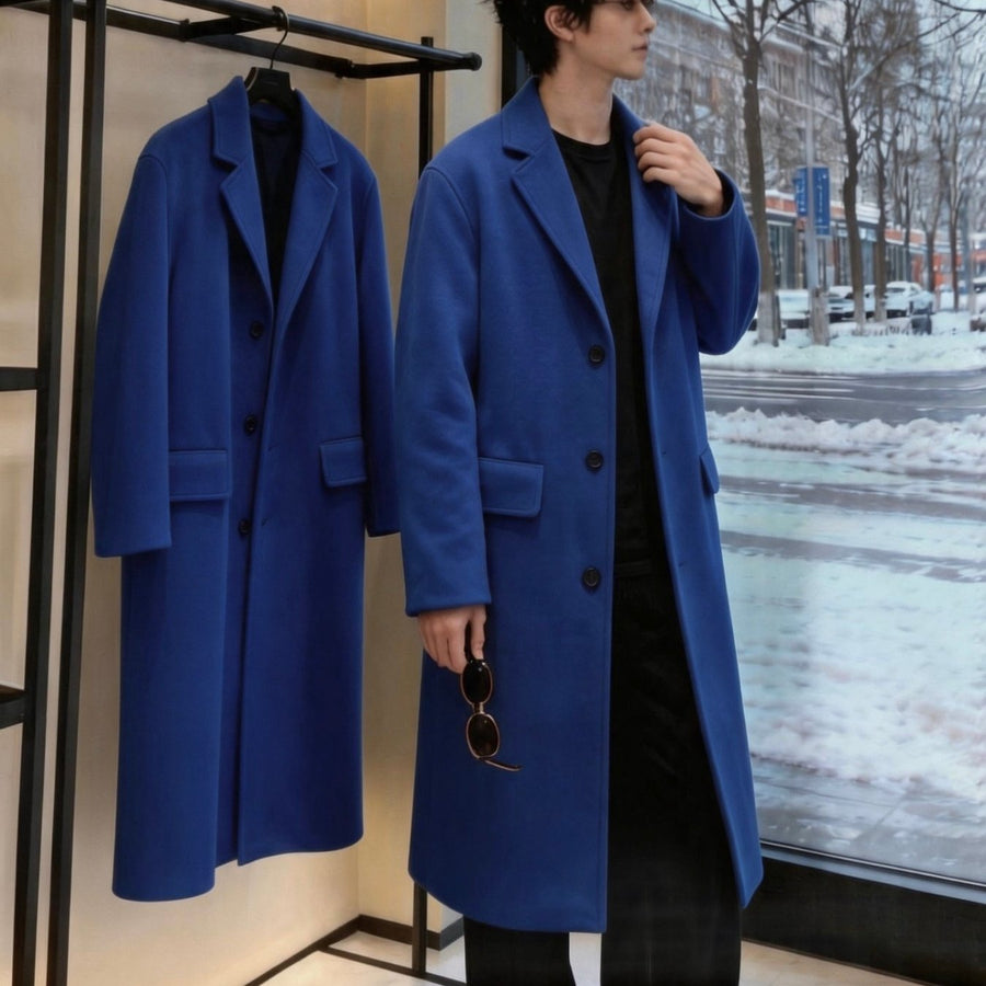 Trench, à revers, modele 8, coloris bleu marine, détail