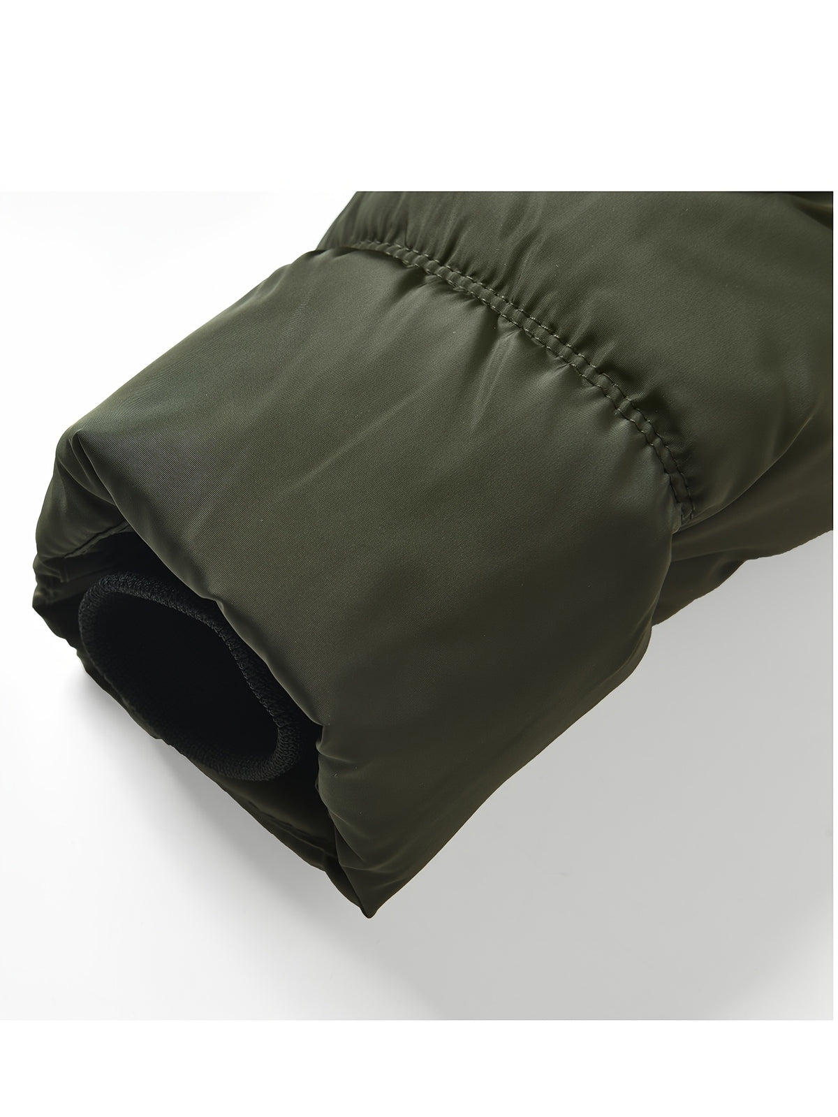 Parka matelassée pour homme, coupe-vent, à capuche, vert militaire