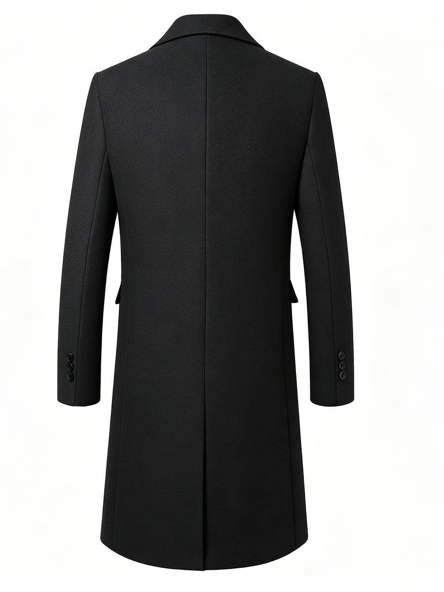 Manteau long en mélange de laine, col à revers, photo 7