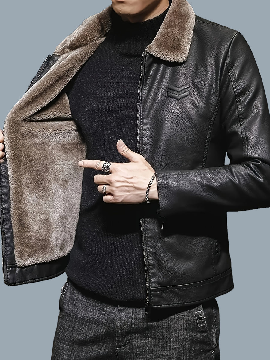 Veste en fausse fourrure long, à revers, photo 8