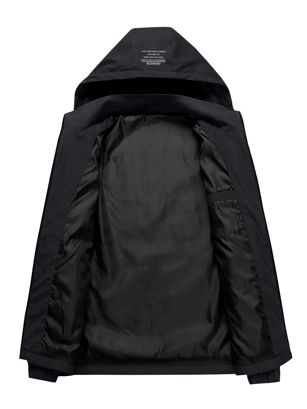 Veste pour homme, coupe-vent, à capuche, bleu étoile