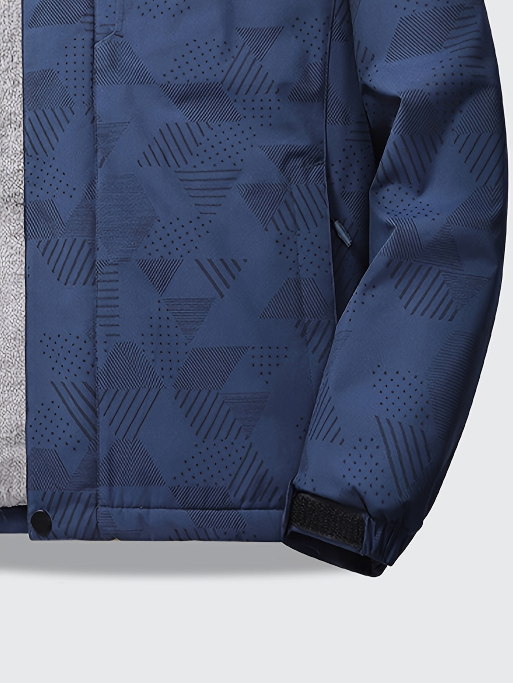 Veste pour homme, polaire, à capuche, noir