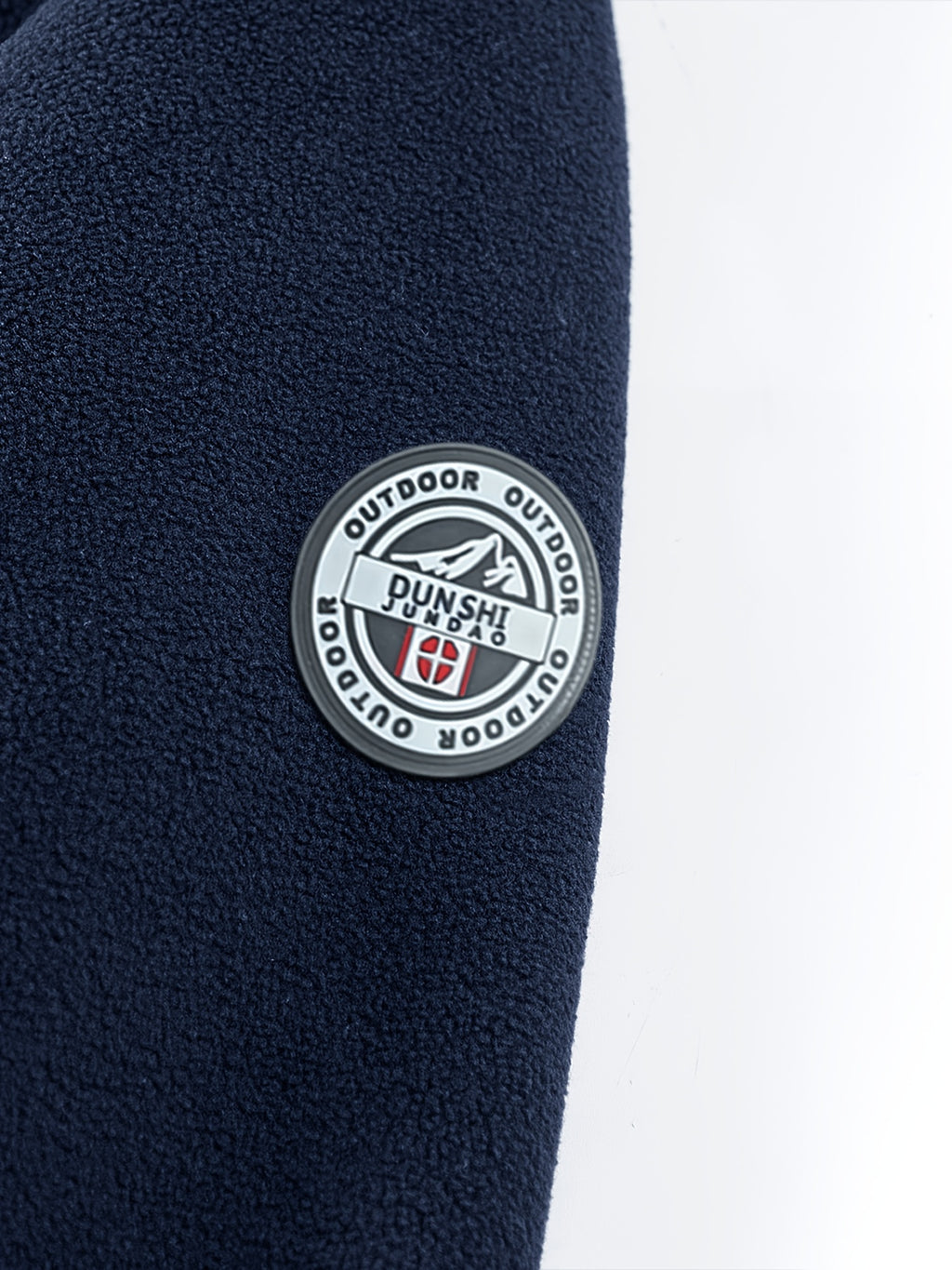 Veste, polaire, à col montant, rouge, photo 9