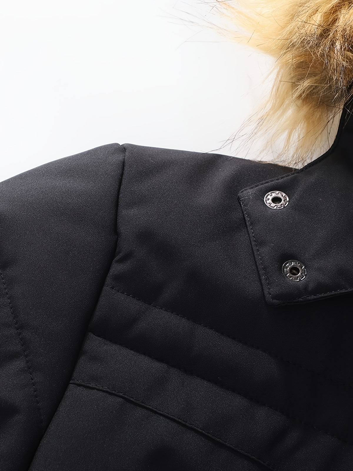 Veste matelassée pour homme, coupe-vent, à capuche, bleu marine