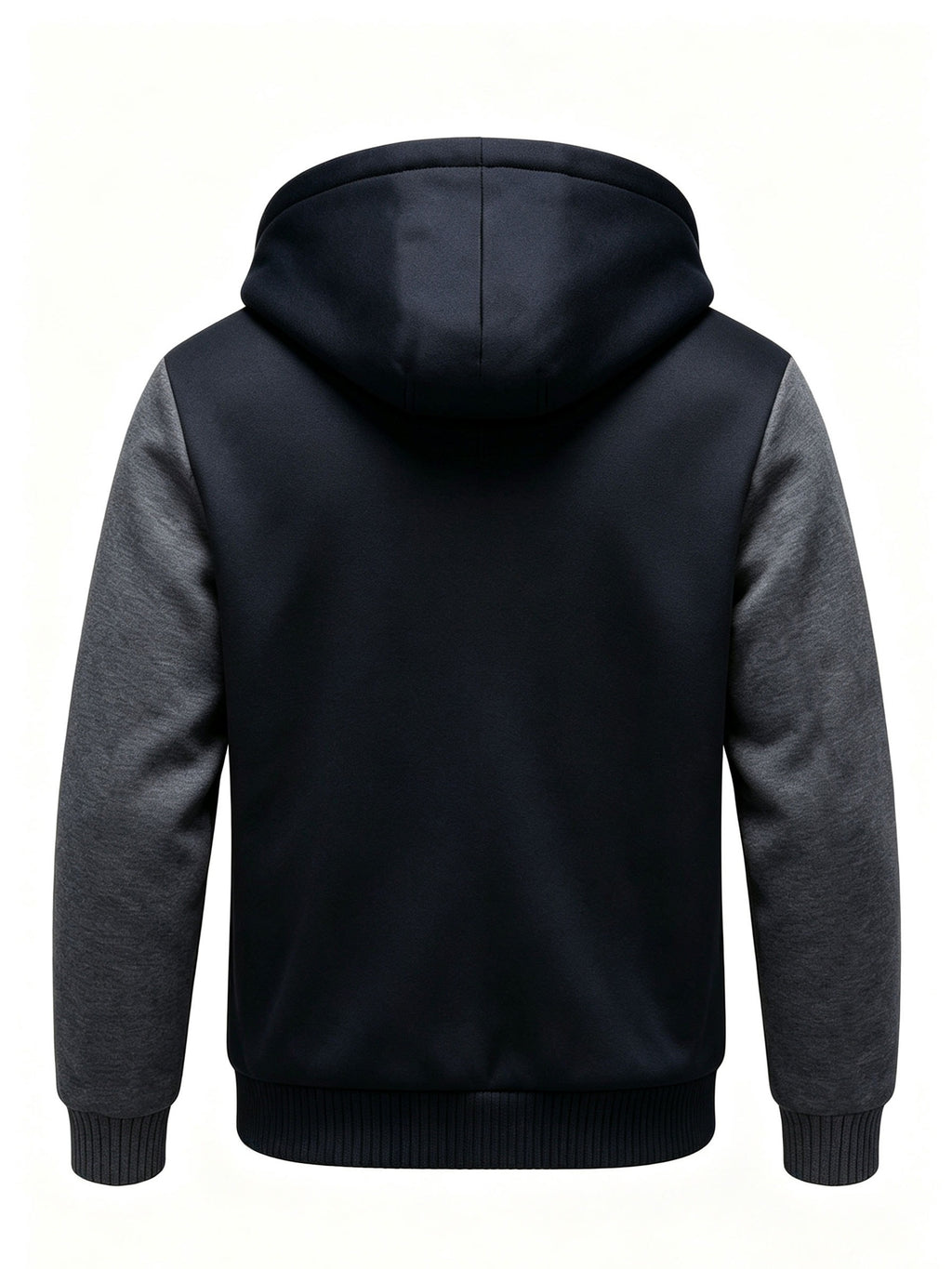 Veste en fausse fourrure long pour homme, polaire, à capuche