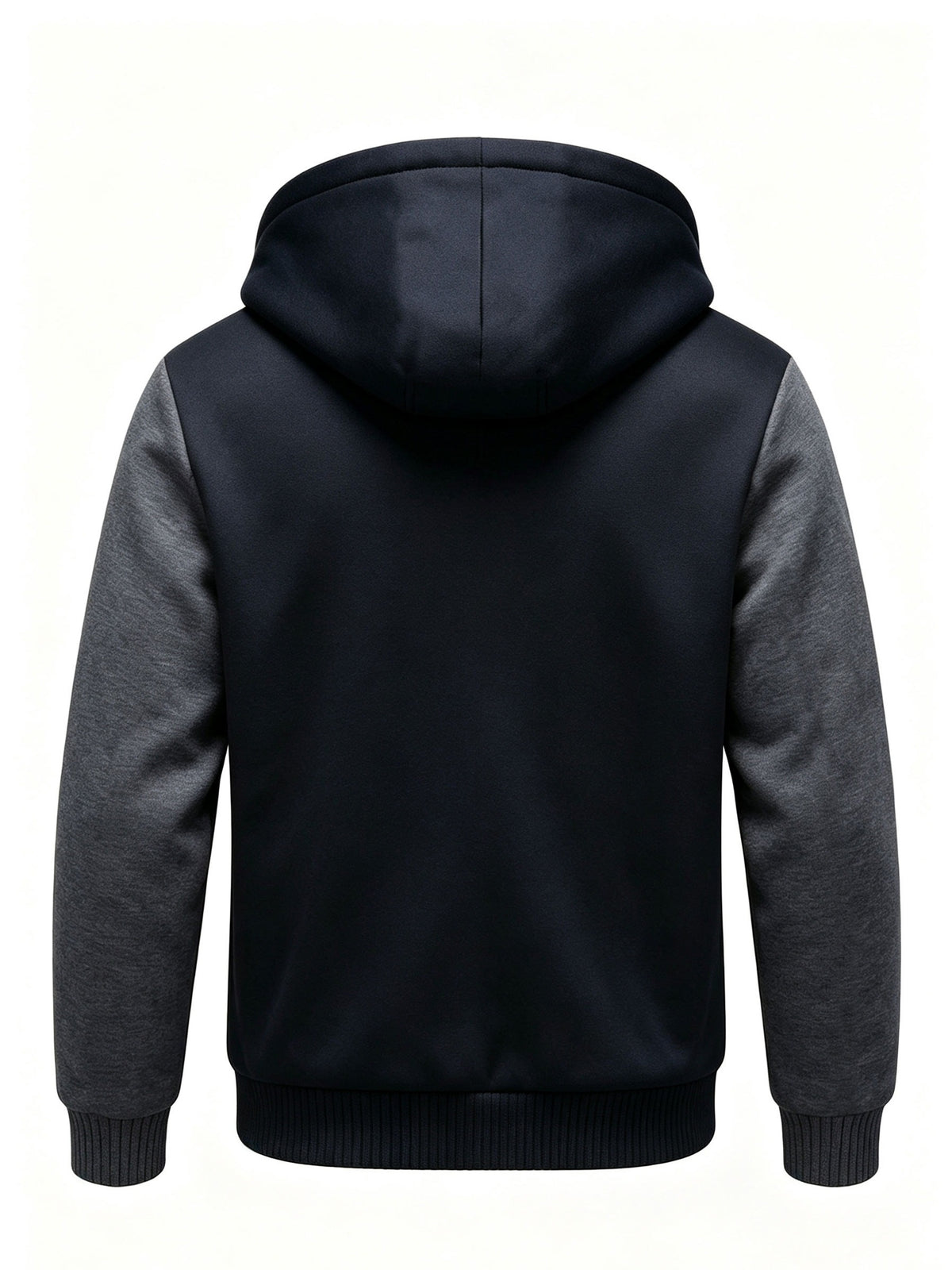 Veste en fausse fourrure long pour homme, polaire, à capuche