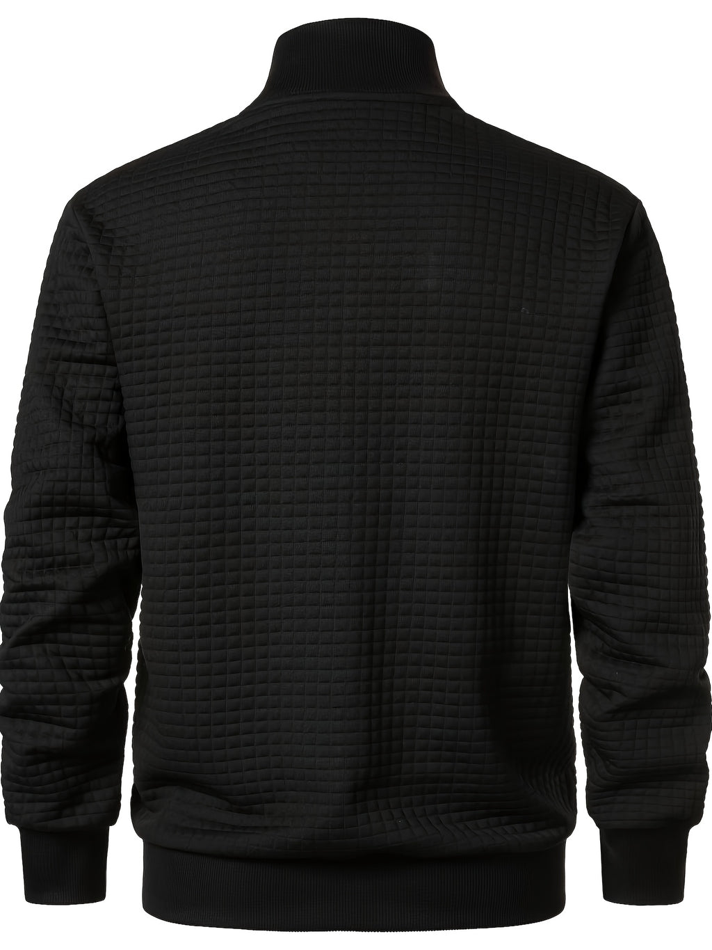 Veste pour homme, à carreaux, à col montant