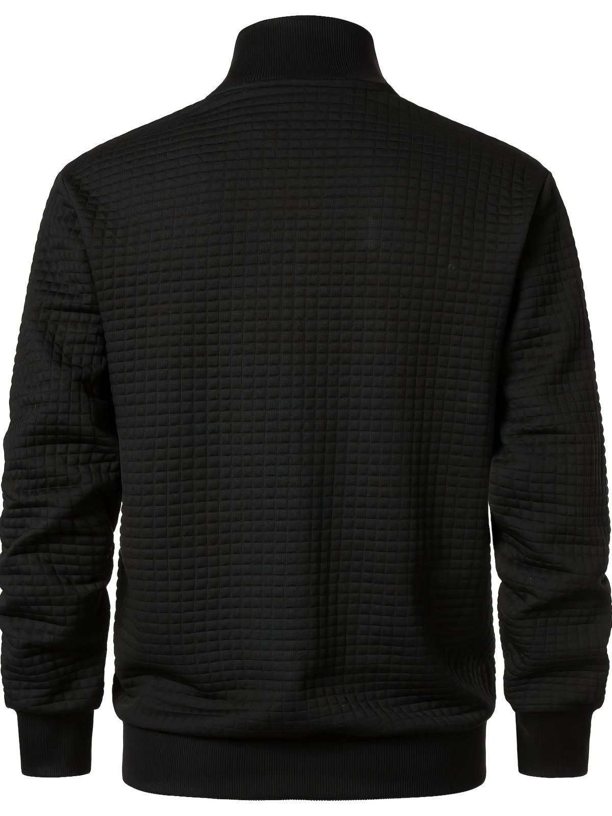 Veste pour homme, à carreaux, à col montant