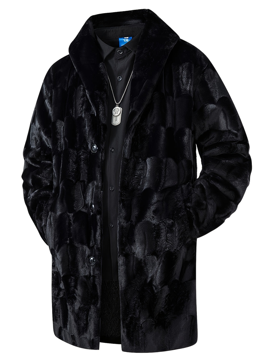 Manteau pour homme, à revers, modele 2
