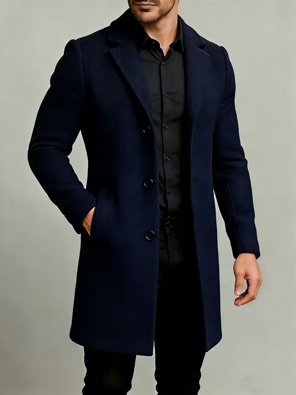 Trench pour homme, à revers