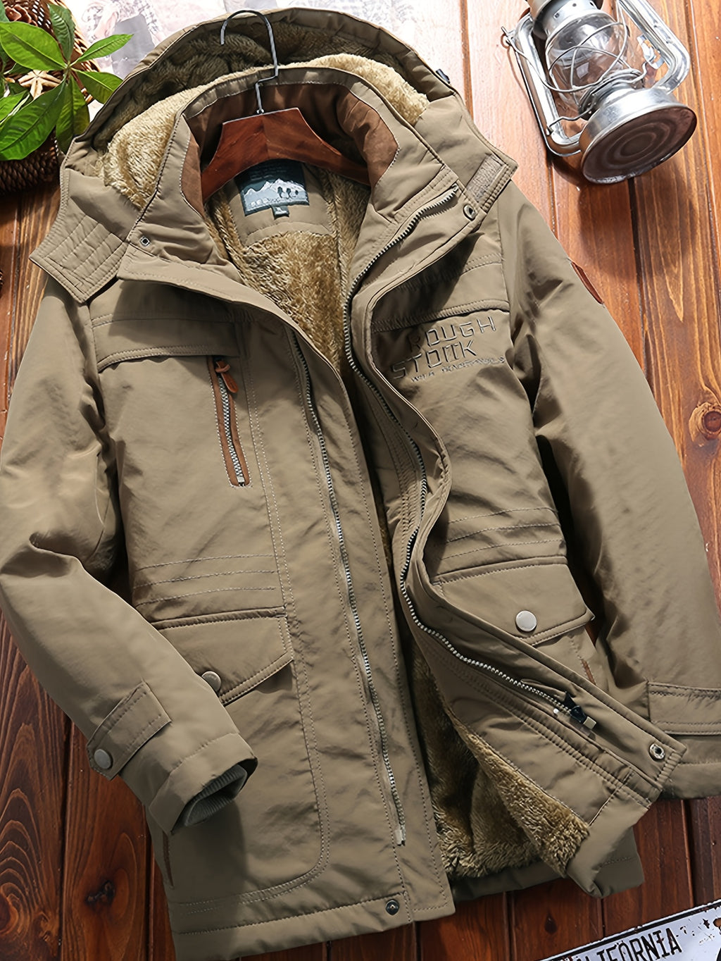 Veste pour homme, polaire, à capuche, bleu foncé