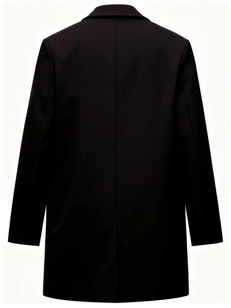 Trench pour homme, à revers, gris