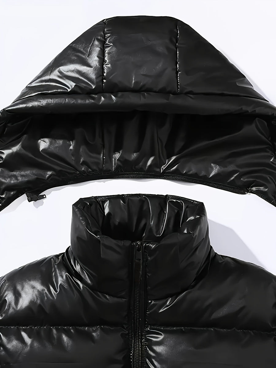 Manteau matelassé, à capuche, modele 8, détail du vêtement